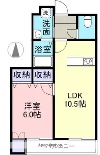 グランシティ A棟【103号室】の間取り