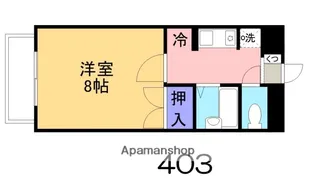 スカイタウンコーストⅢ【403号室】の間取り