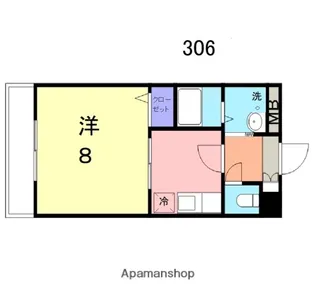スカイマンションA【306号室】の間取り
