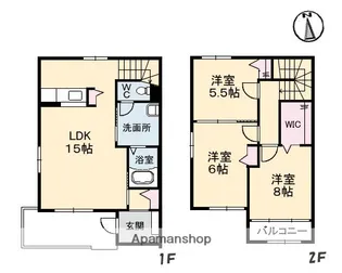 クラビスA【1階】の間取り