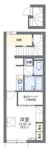 レオパレスカーム S【201号室】の間取り