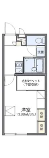 レオパレスメゾン福生【104号室】の間取り