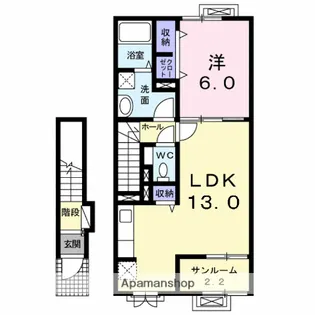デイジー ベル【203号室】の間取り