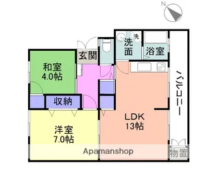パインツリーA【302号室】の間取り