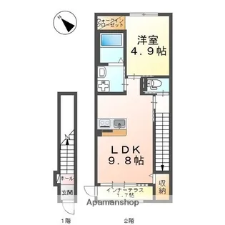 ピュア・フレグランス【201号室】の間取り