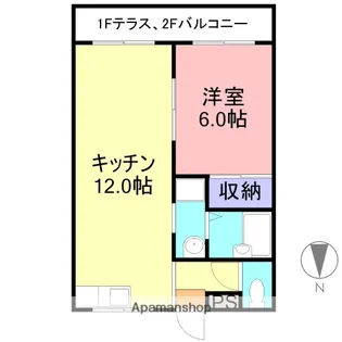 コノセールⅡ【203号室】の間取り
