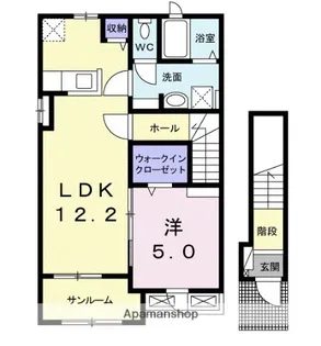 アンベリールⅤ【2階】の間取り