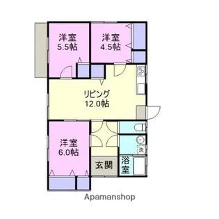 鳥取県米子市淀江町佐陀【一戸建】の間取り