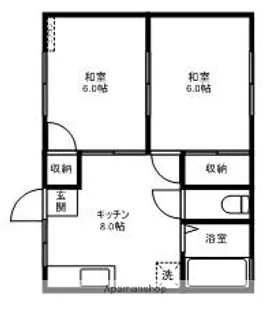 コーポあさひ【2-1号室】の間取り