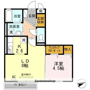 シェルシェ【3階】の間取り
