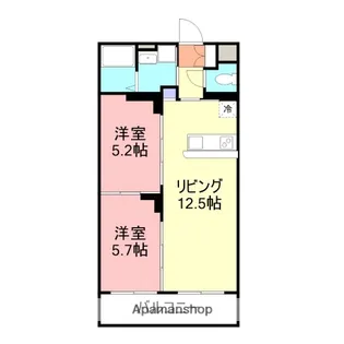 シティメディアⅧ【305号室】の間取り