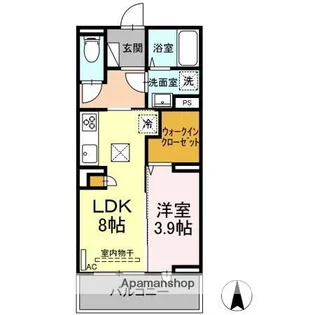 メゾン ド ウミライ元町【305号室】の間取り