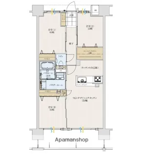アルファステイツ米原【304号室】の間取り