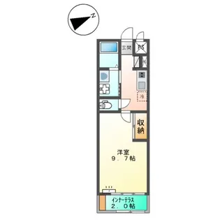 スウィートガーデン【208号室】の間取り