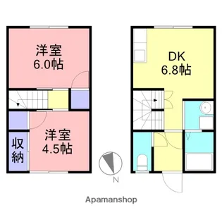 ヴィラナリー米子3号棟【1階】の間取り