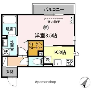 サンライズ【2階】の間取り