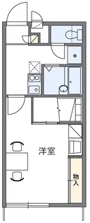 レオパレス大山望【104号室】の間取り