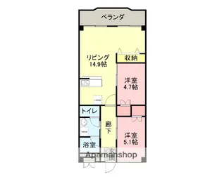 加茂町ビル【305号室】の間取り