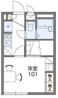 レオパレスビオラ【101号室】の間取り