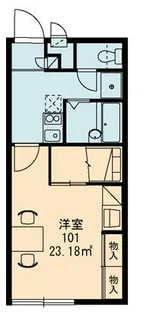 レオパレスディアコート【209号室】の間取り