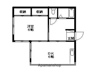 サンハイツ【206号室】の間取り