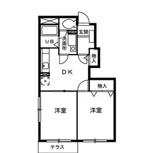 アルコバレーノA【1階】の間取り