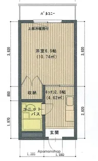 天神町XVII【205号室】の間取り