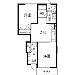 アスピラシオンⅠ【102号室】の間取り