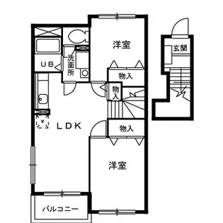 メフィストA【2階】の間取り