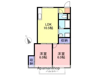 マチルド【1-B号室】の間取り