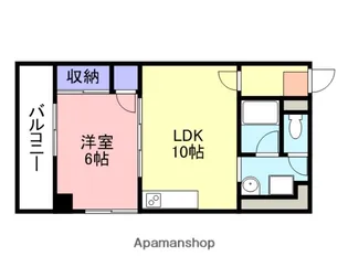 リバーコートB【2-E号室】の間取り