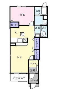 リヴ・ホウコウ【1階】の間取り