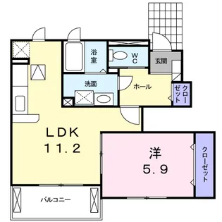 シャルロットⅡ【1階】の間取り