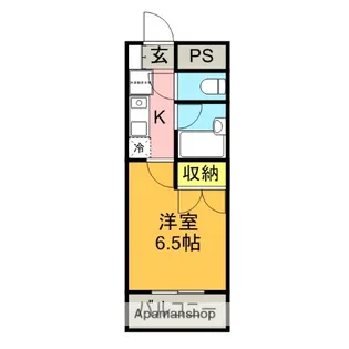 香の木ハイツ【301号室】の間取り