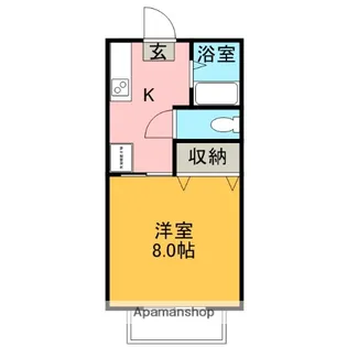 コーポ東A【201号室】の間取り
