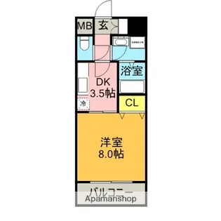 アルカディア ヴァン【4階】の間取り