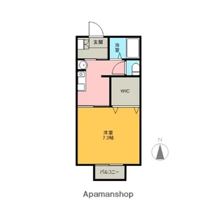 メゾンル・クレールA棟【201号室】の間取り