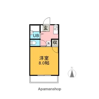 サニーハイムマツウラ【202号室】の間取り