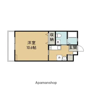 グランシア錦新町【104号室】の間取り