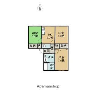 ラフォーレ【1階】の間取り