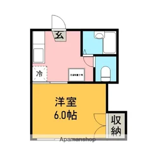 シャトウファミーユ【202号室】の間取り