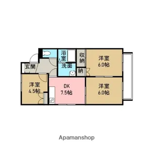 フレグランス菅田【1階】の間取り
