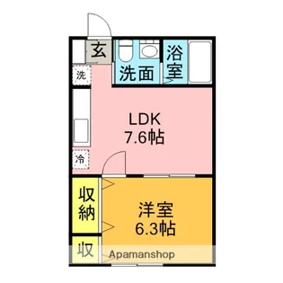 コーポK−1【2階】の間取り
