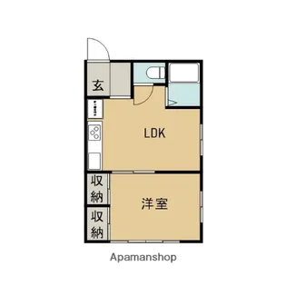 コーポK−1【1階】の間取り