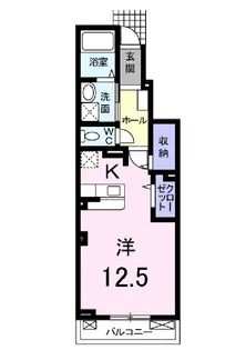 スターリーフォーレストB【102号室】の間取り