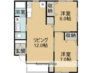 サニーサイド【2階】の間取り