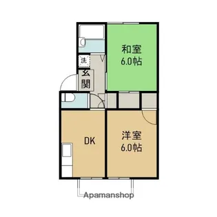 セジュールダイモンA【1階】の間取り