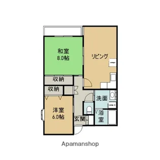 ラフォーレS−39【2階】の間取り