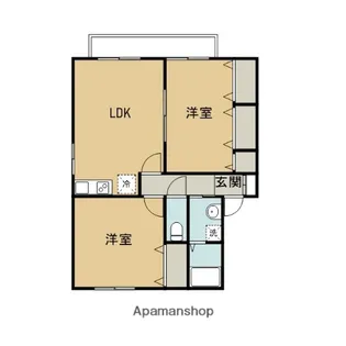 フィオーレB【2階】の間取り