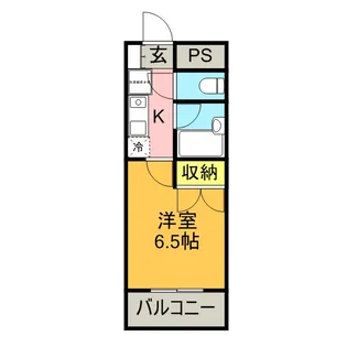 香の木ハイツ【203号室】の間取り